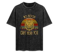 No Good Can't Hear You Labyrinth Door Knockers Men and Women Vintage Washed Short Sleeve T-Shirt Streetwear Loose Casual Size XL