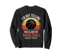 No Gritando Solo mi Voz de Entrenador de Baloncesto para Entrenadores Deporte Sudadera