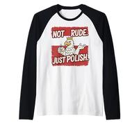 No Grosero, Solo Humor Polaco, diseño Cultural Camiseta Manga Raglan