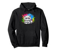 No Grumpy Funny Cat Café Mañana Humor Oficina Sudadera con Capucha