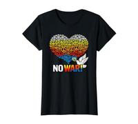 No Guerra, Paz, antiguerra, no Guerra Camiseta gráfica económica, Mujer, Negro, XL