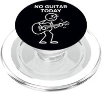 No Guitar Today, Funny Sad Stickman Guitarrista Reproductor de música PopSockets PopGrip para MagSafe