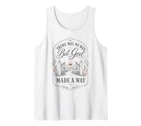 No había Manera Sino Que Dios Hizo un Camino la fe Cristiana Camiseta sin Mangas