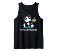 No había Talkie Antes de Coffee Panda Camiseta sin Mangas