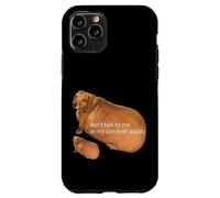 No Hables Conmigo O Mi Hijo Nunca Más Divertido Dachshund Meme Carcasa para iPhone 11 Pro
