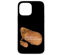 No Hables Conmigo O Mi Hijo Nunca Más Divertido Dachshund Meme Carcasa para iPhone 13 Pro Max