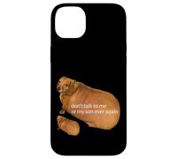 No Hables Conmigo O Mi Hijo Nunca Más Divertido Dachshund Meme Carcasa para iPhone 14 Plus