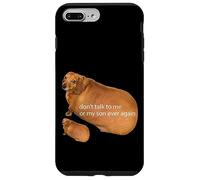 No Hables Conmigo O Mi Hijo Nunca Más Divertido Dachshund Meme Carcasa para iPhone 7 Plus/8 Plus