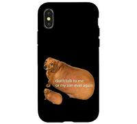 No Hables Conmigo O Mi Hijo Nunca Más Divertido Dachshund Meme Carcasa para iPhone X/XS