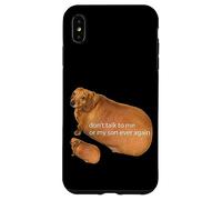 No Hables Conmigo O Mi Hijo Nunca Más Divertido Dachshund Meme Carcasa para iPhone XS Max