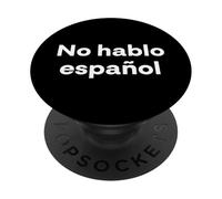 No Hablo español. Palabra Divertida en español PopSockets PopGrip Adhesivo