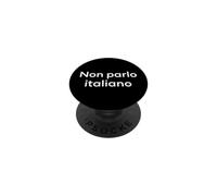 No Hablo Italiano. Palabra Divertida en Italiano PopSockets PopGrip Adhesivo