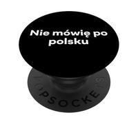 No Hablo Polaco. Palabra polaca Divertida PopSockets PopGrip Adhesivo