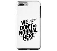 No Hacemos Normal aquí avión de Papel Fresco Carcasa para iPhone 7 Plus/8 Plus