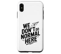 No Hacemos Normal aquí avión de Papel Fresco Carcasa para iPhone XS MAX