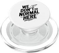 No Hacemos Normal aquí avión de Papel Fresco PopSockets PopGrip para MagSafe