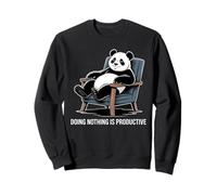 No Hacer Nada Es Productivo Panda Relajante Sudadera