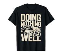No Hacer Nada Muy Bien Mapache Humor Divertido Camiseta