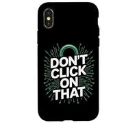 No Haga Clic en Esa Seguridad cibernética Carcasa para iPhone X/XS