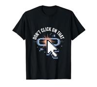 No Haga Clic en Ese Mensaje de ciberseguridad Camiseta gráfica económica, Hombre, Negro, L