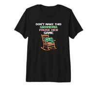 No Haga Que Esta Abuela Pausa Su Juego Video Gamer Camiseta Premium