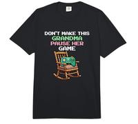 No Haga Que Esta Abuela Pausa Su Juego Video Gamer Comfort Colors Adult Heavyweight T-Shirt