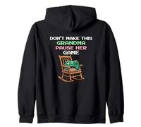 No Haga Que Esta Abuela Pausa Su Juego Video Gamer Sudadera con Capucha
