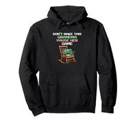 No Haga Que Esta Abuela Pausa Su Juego Video Gamer Sudadera con Capucha