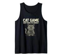 No Hagas Contacto Visual con tu Gato perdido, Juego Feline Fun Camiseta sin Mangas