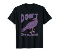 No Hagas crastinaciones, Divertido Juego de Palabras con Cuervos Camiseta