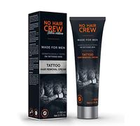 NO HAIR CREW Tattoo Edition - CREMA DEPILATORIA para eliminar el vello de la piel tatuada, 150 ml