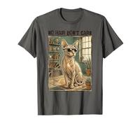No Hair Don't Care Sphynx Cat Gafas de Sol Vintage Retro Camiseta
