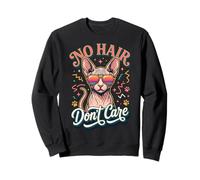No Hair Don't Care Sphynx Cat Sudadera