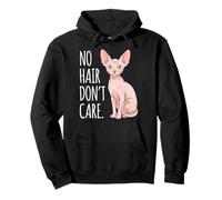 No Hair Don't Care Sphynx Cat Sudadera con Capucha