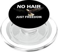 No Hair Just Freedom Funny Calvo Cabeza PopSockets PopGrip para MagSafe