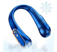 No Hair Twisting Neck Fan Has A 1200mAh USB Rechargeable Battery, Hand