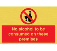 No hay alcohol para consumir en estas instalaciones Signo - 300x200mm - A4L