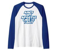 No Hay apóstol como el Que Tengo Cristianos Hombres Mujeres niños Camiseta Manga Raglan