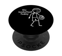 No Hay Baloncesto Hoy, Divertido Jugador de Baloncesto de Figura de Palo Triste PopSockets PopGrip Adhesivo
