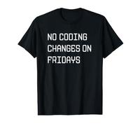 No Hay Cambios en la codificación los Viernes: Regla Divertida para desarrolladores Camiseta gráfica económica
