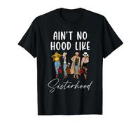 No Hay Capucha como la Mejor Amiga del Equipo de Sisterhood Afro Sister Camiseta gráfica económica, Hombre, Negro, M