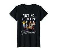 No Hay Capucha como la Mejor Amiga del Equipo de Sisterhood Afro Sister Camiseta gráfica económica, Mujer, Negro, S