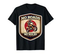 No Hay Carreteras Ninguna Regla Motocross Motocross Dirt Bike Rider Japón Moto Camiseta
