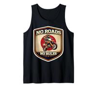 No Hay Carreteras Ninguna Regla Motocross Motocross Dirt Bike Rider Japón Moto Camiseta sin Mangas