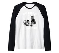 No hay comida, no hay plantas, amante de los gatos, plantas, gatitos, graciosos Camiseta Manga Raglan