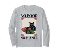 No hay comida, no hay plantas, amante de los gatos, plantas, gatitos, graciosos Manga Larga