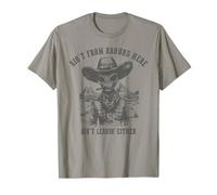 No hay de por aquí tampoco Leavin - Cowboy Alien Camiseta