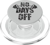 No Hay Días De Descanso Culturista Diciendo Barbell PopSockets PopGrip para MagSafe