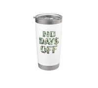 No hay días libres, obtener dinero, obtener dinero, jefe, RE, estafador Vaso térmico de acero inoxidable de doble pared