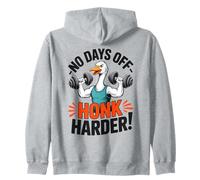 No Hay días Libres, Toca la bocina, Divertido Ganso de Gimnasio Sudadera con Capucha